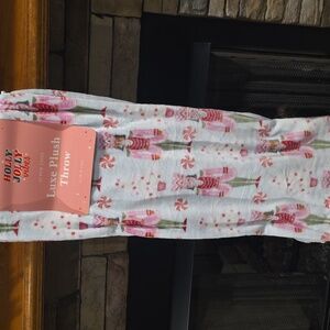 Pink Nutcracker Holiday Blanket-NWT